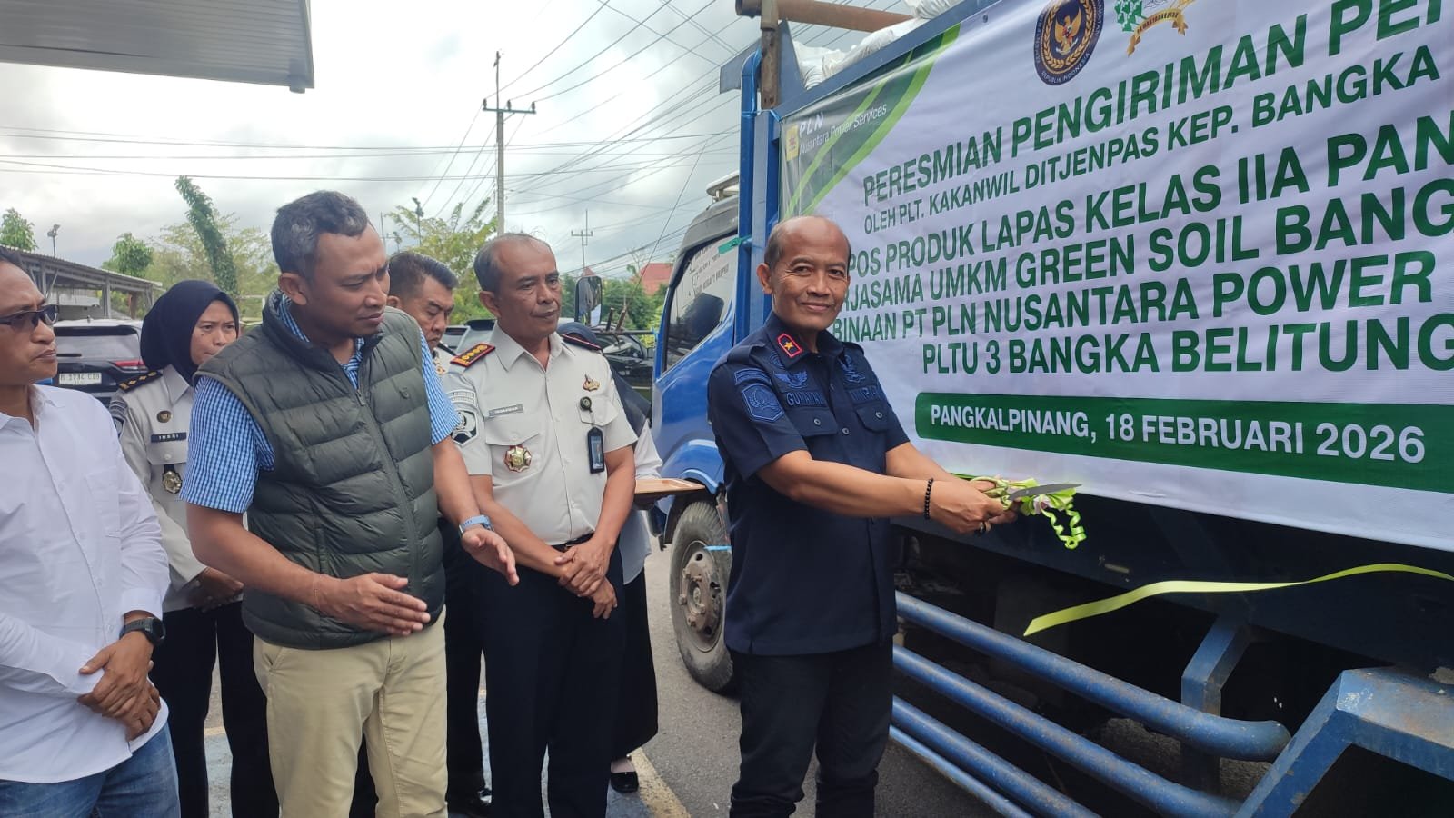 Inovasi FABA, Lapas Pangkalpinang Kirim Perdana 6 Ton Kompos